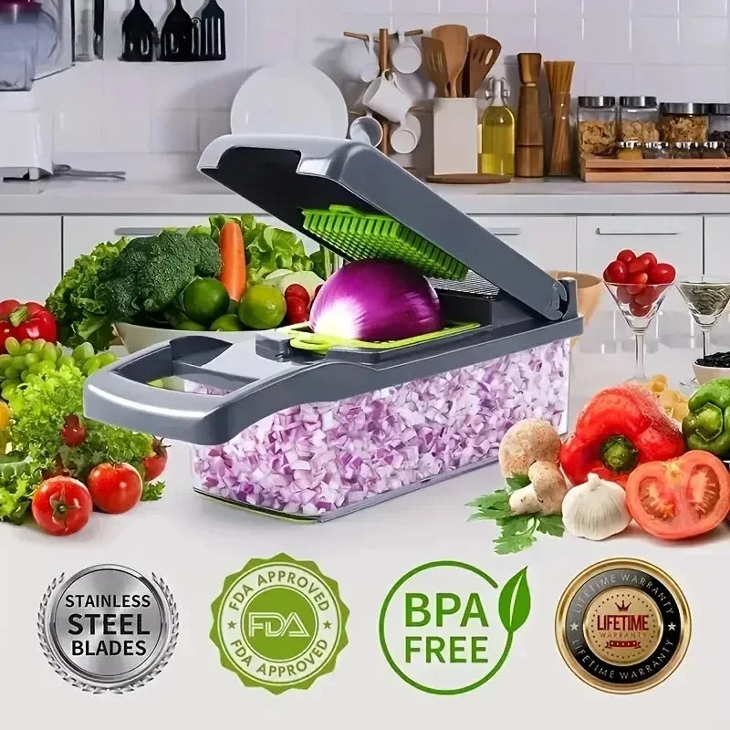 All in 1 Multifunctional Vegetable Chopper – Slicer, Dicer, Grater