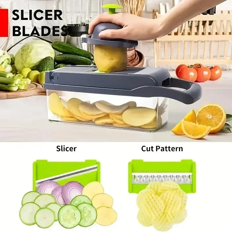 All in 1 Multifunctional Vegetable Chopper – Slicer, Dicer, Grater